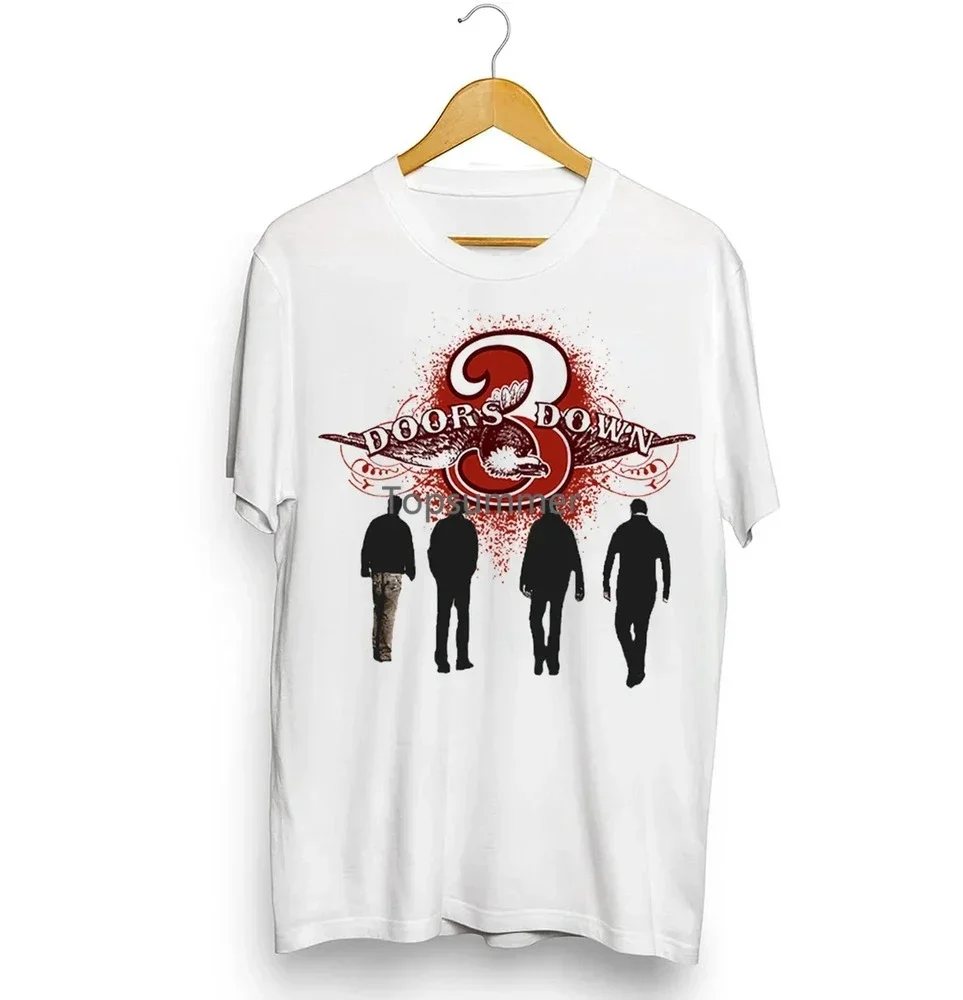 

Рубашка с 3 дверными полосами и графикой, футболка Rock Band 3 Doors Down Tour 2023