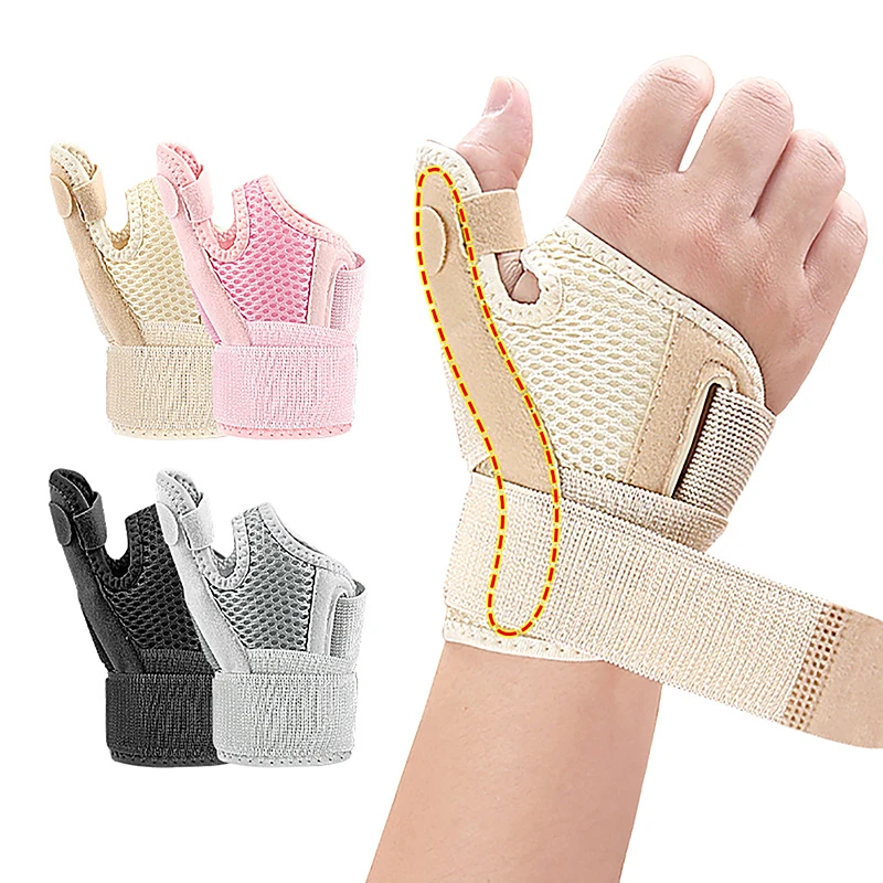 1PC Adjustable Compression Thumb Fixed Wrist Support Medical Sports Wrist Thumbs Hands Arthritis Splint Support Protective Guard