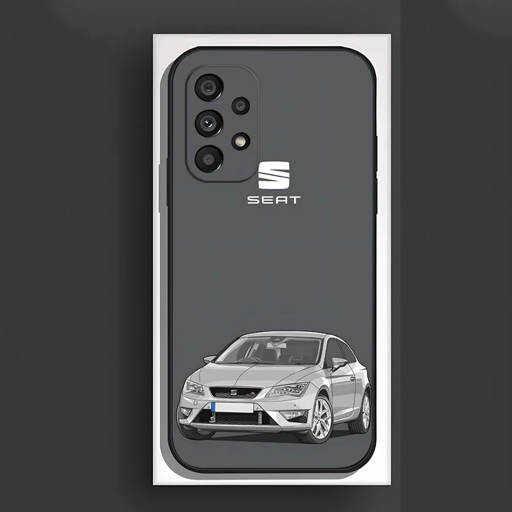 Leon Fr 5F-Vector Drawing Luxury Phone Case For Samsung S 24 23 22 21 20 plus ultra a M 34 54 53 luxury Black shell Cover