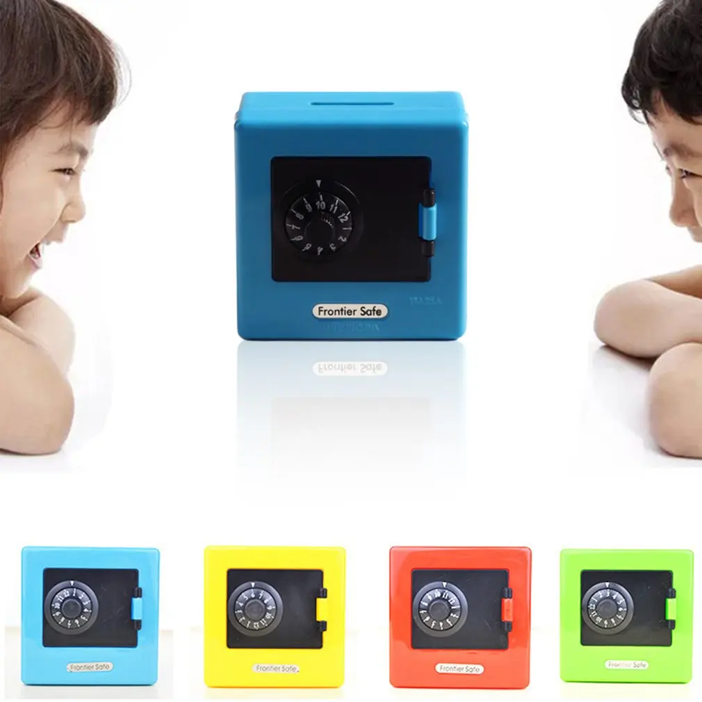 1PC Mini Money Boxes Combination Lock Money Coin Saving Banknote Cash Piggy Deposit Safe Box Storage Case Gift Bank Code