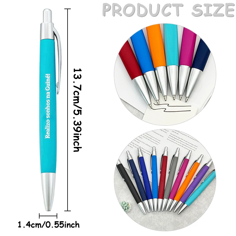 20PCS Customizable UV Printing Ballpoint Pens Promotional Colorful Wholesale for Advertising School Hotel Conference Supplies