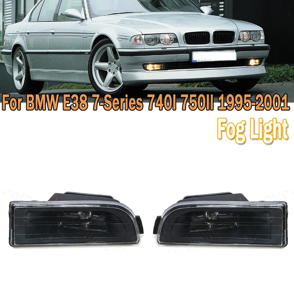 Front Bumper Fog Light With Bulb Fog Lamp Assembly For BMW E38 7-Series 740I 750Il 1995-2001 63178352024 63178352023 For Car