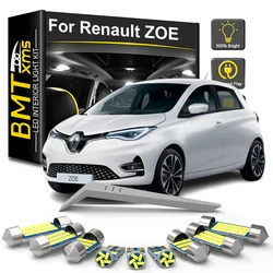 BMTxms 10Pcs For Renault ZOE ZE 2013 2014 2015 2016 2017 2018 Car LED Interior Light Bulb Kit Reading Lamp Accessories Canbus