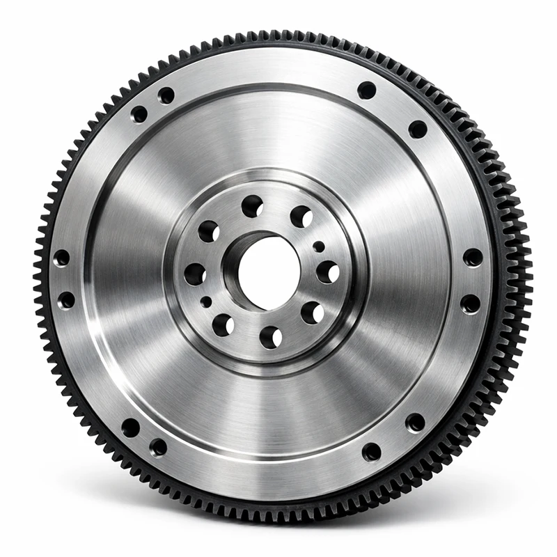 CNC Machined Steel Flywheel with Ring Gear for Engine Applications Metal Aluminium Stainless Steel Machining Service