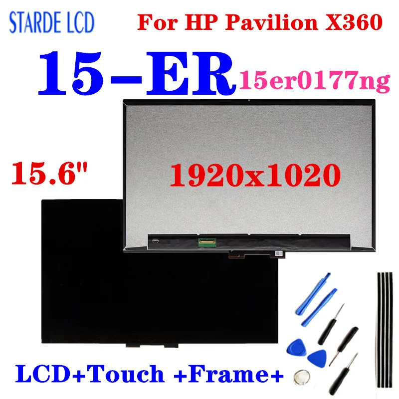 15.6''Original For HP Pavilion X360 15 15-ER M45118-001 L73065-JD1 LCD Display Touch Screen Digitizer Assembly FHD 1920*1080 LCD