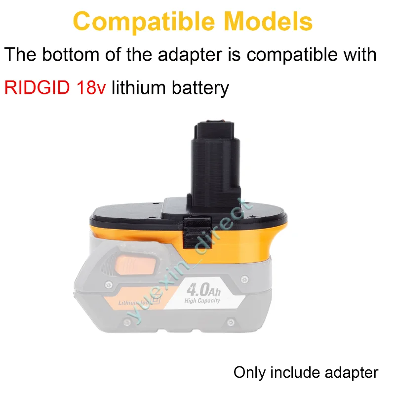 Imagem -05 - Conversor de Bateria para Aeg Ridgid 18v Li-ion para Dewalt 18 Adaptador de Bateria Níquel