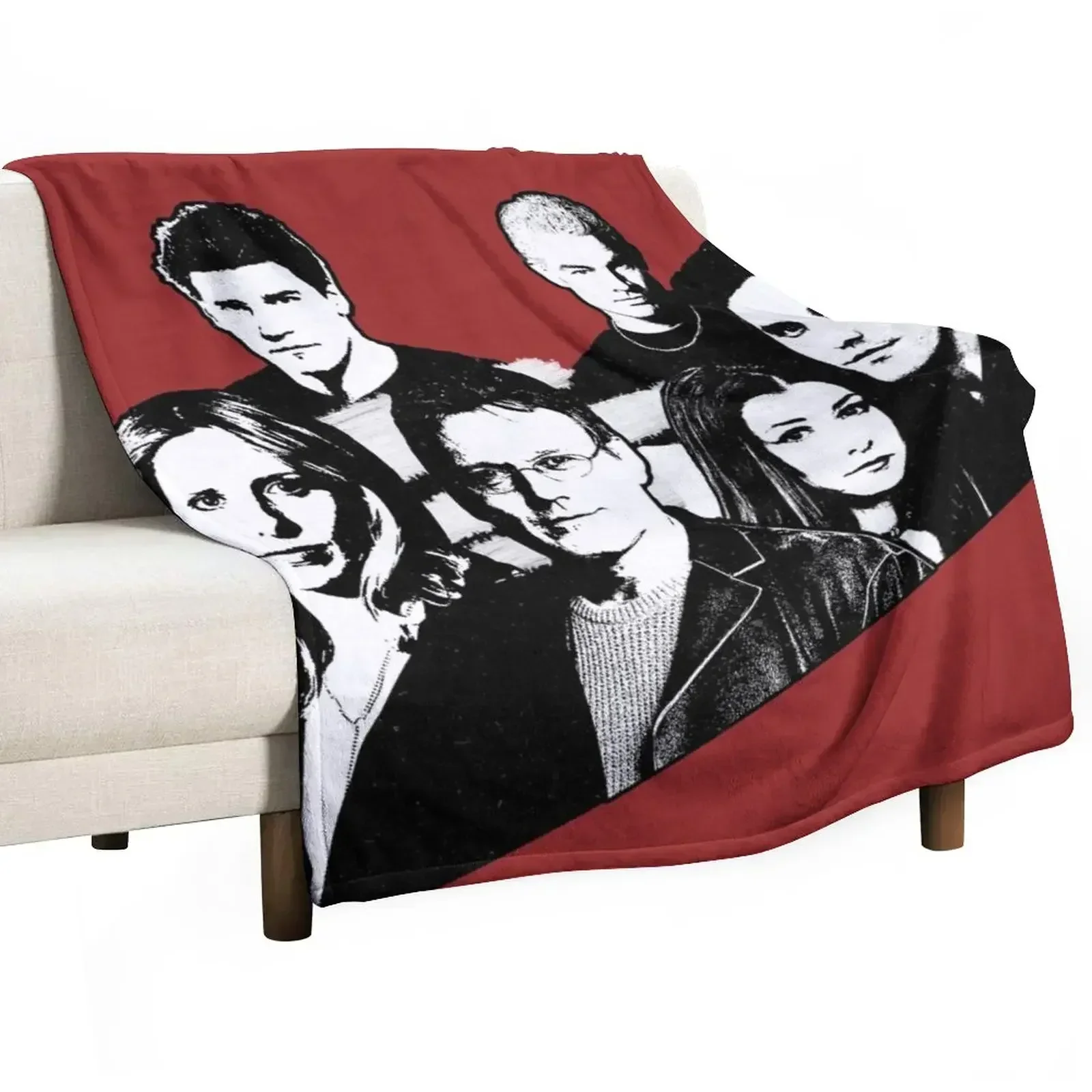 

A BTVS motif Throw Blanket Furry Plaid Blankets