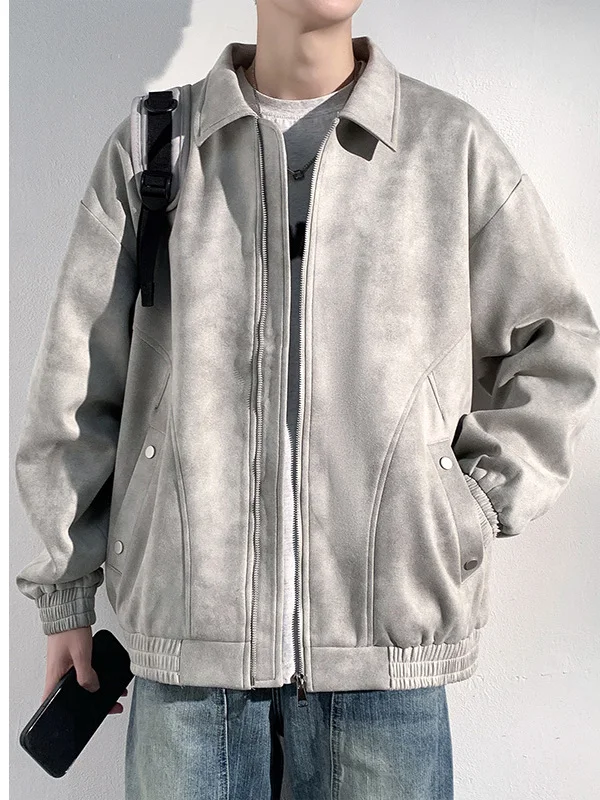 

American Sle Men's ort Casual Dyeing Jaet Versatile Cool Sle CleanFit Functional Leisure Coat Loose Fit Polyester Nyl...