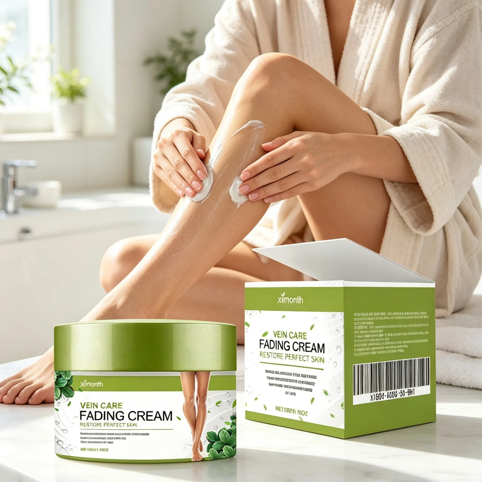 Ximonth Varicose Vein Relief Cream Sooth Swelling Heavy Legs Improve Spider Vein Restore Skin Appearance Legs Massage Care Cream