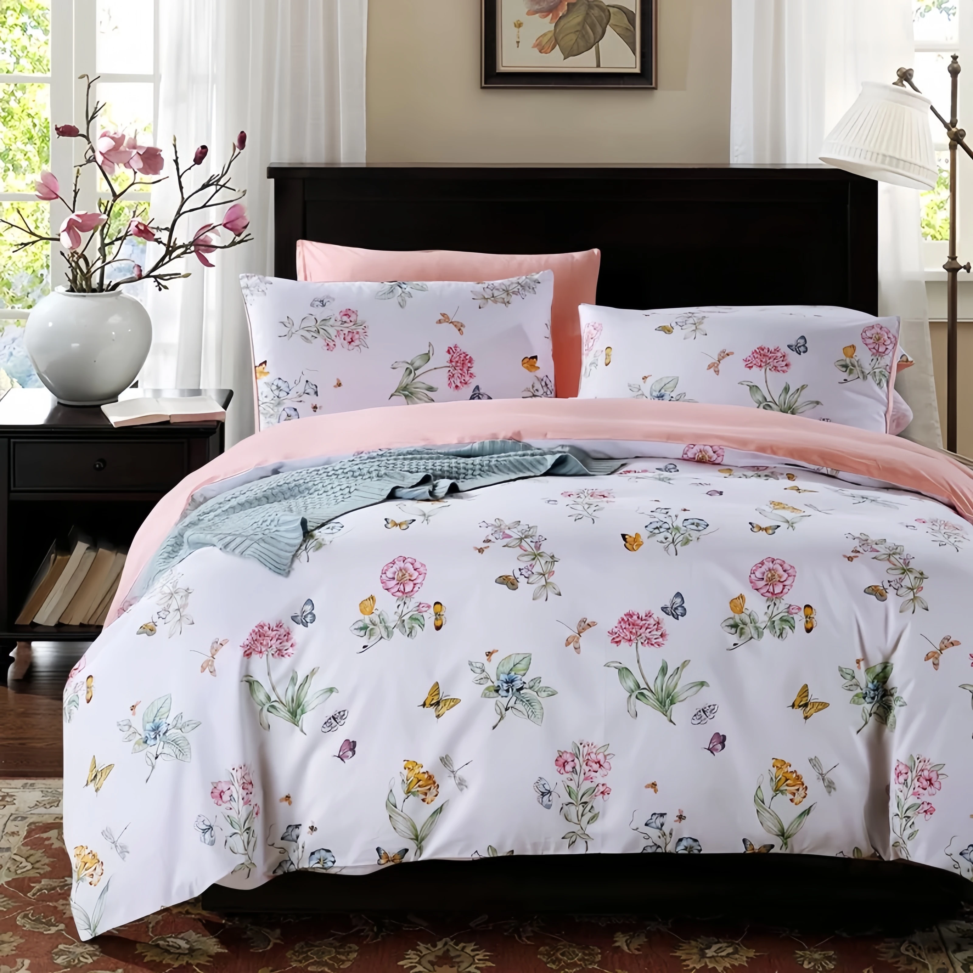 One Duvet Cover, 600 TC, 100% Egyptian Cotton, AB Type, Printed and Solid Colors, Queen Size, 230x250 cm, 1 Piece Customize