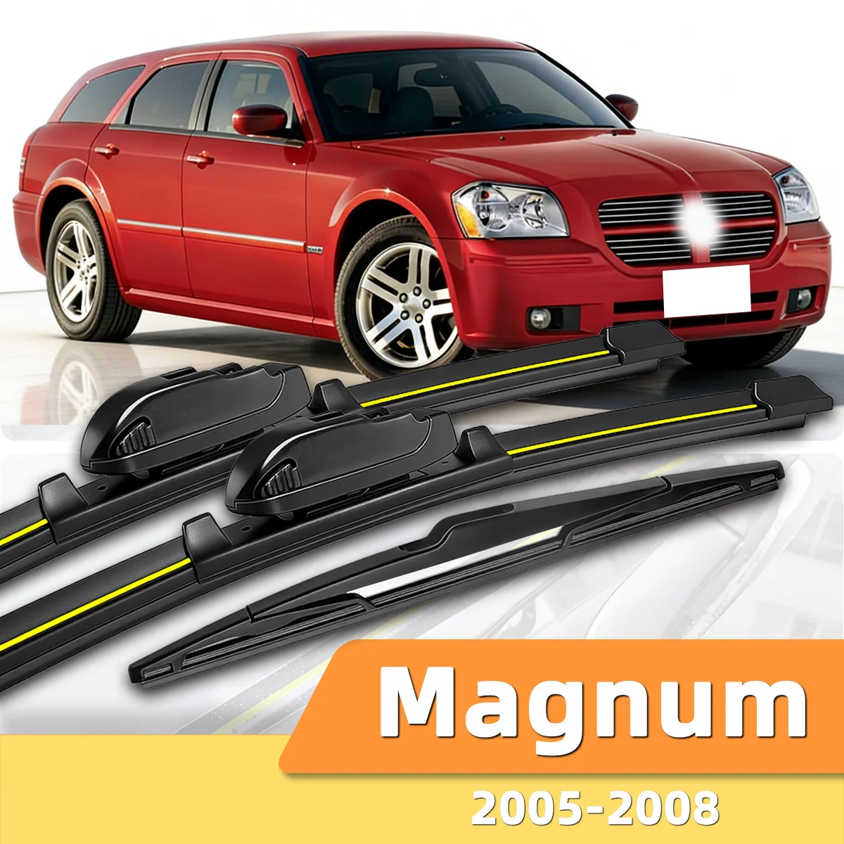 

3PCS Front And Rear Windshield Wipers Suitable For Dodge Magnum 2005-2008 Automotive Windshield Accessories 2006 2007 2008