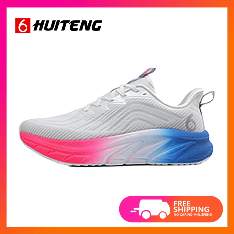 HUITENG Buffered Running Shoes Suitable for Heavy-Duty Runners  Sports Shoes With Shoelaces Men's Outdoor Non Slip Fitness Shoes