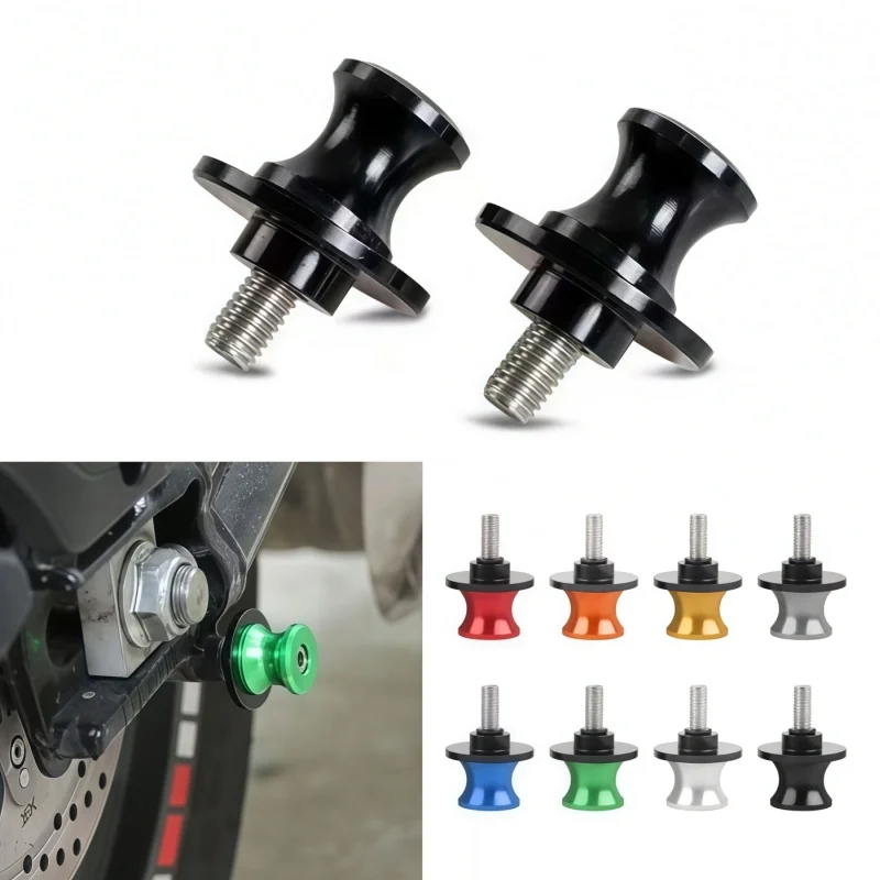 For Suzuki GSXR 1000 750 600 K1 K2 K3 K4 K5 K6 K7 K8 K9 K11 Motorcycle Swingarm Spools 8MM Stand Screws M8 Aluminum Accessories