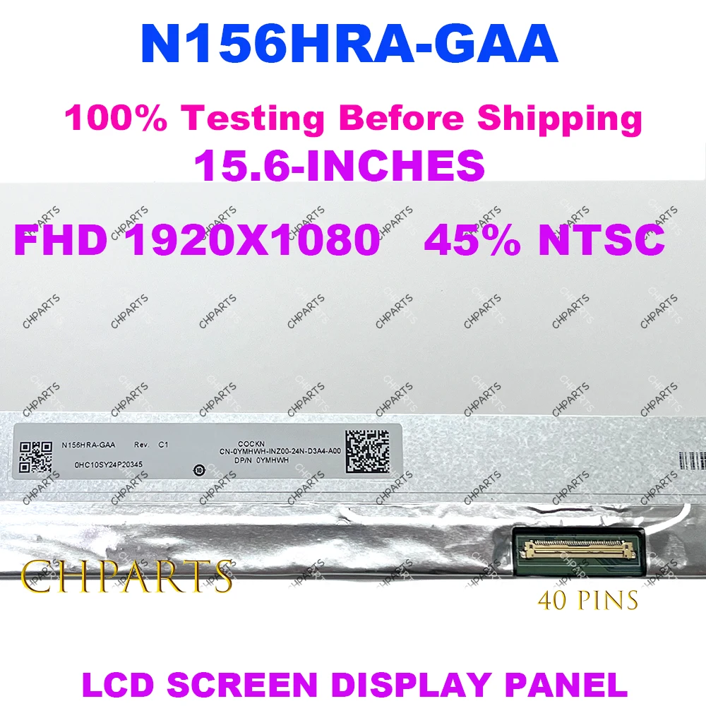 Imagem -02 - Slim Led Matrix Laptop Screen Painel Lcd N156hra-gaa B156han13.0 Nv156fhm-n4u Nx1 Nx2 Lm156lfgl03 Lm156lfgl02 156 em