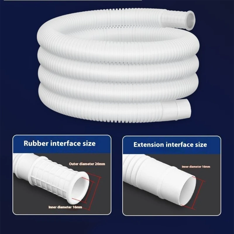 F92F Air Conditioner Drainage Connector Flexible Installation Transparent Observation