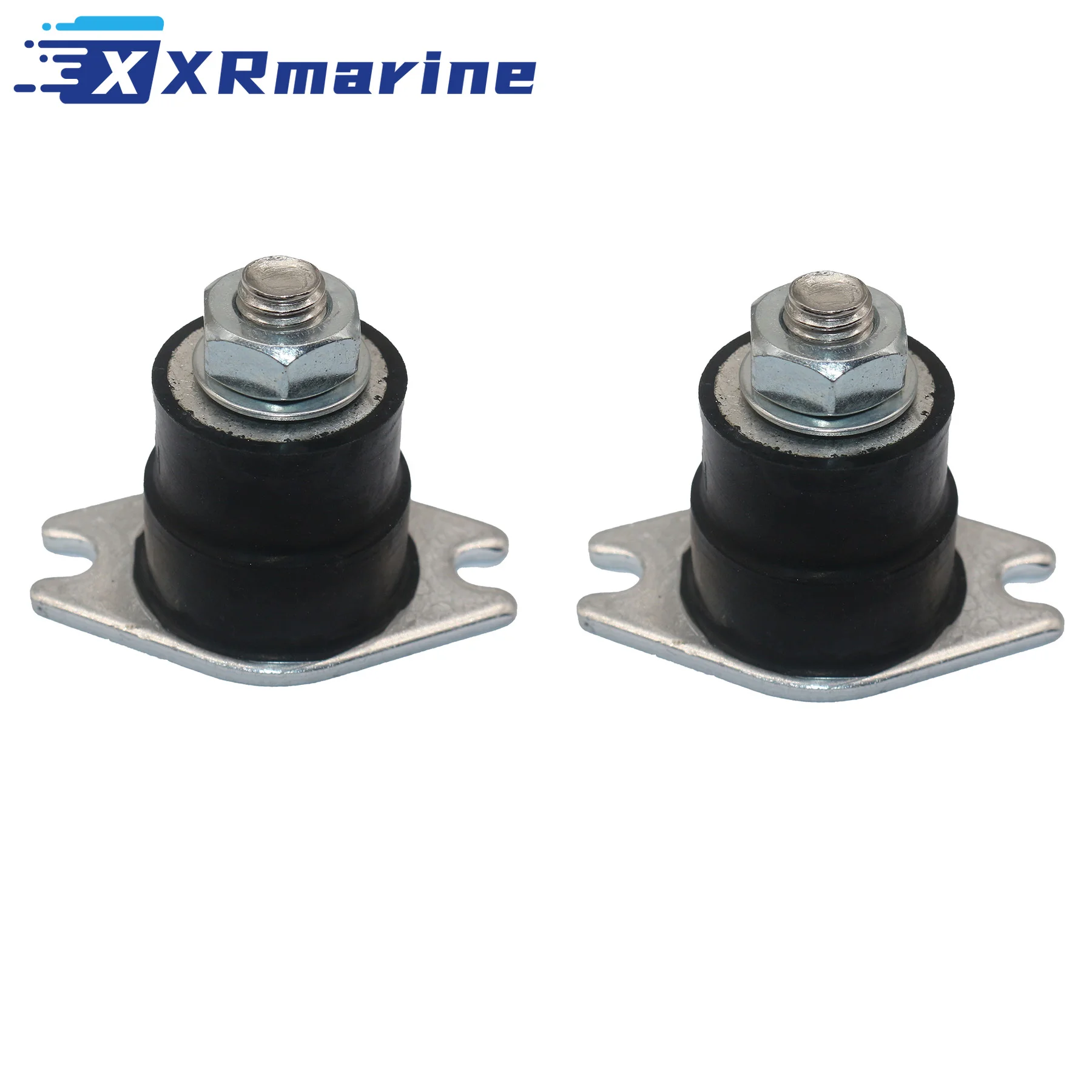 2 Rubber Motor Mount for Johnson Evinrude OMC Outboard Upper Side 18 20 25 35 HP 0325974 0778211 0303879