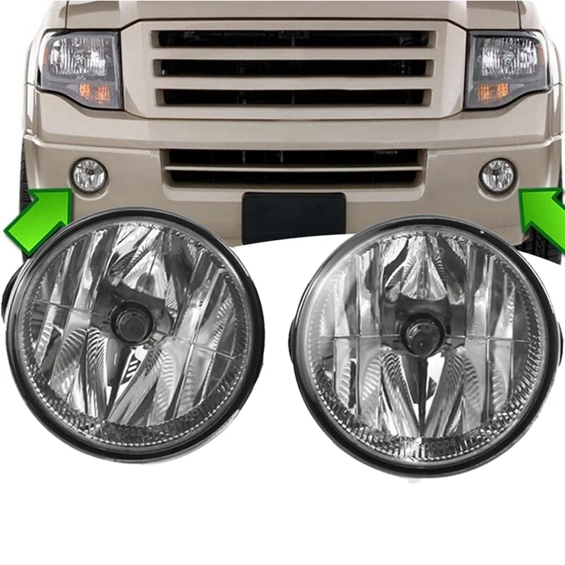 

2Pcs Front Fog Lights Parts AL1Z15200A For Ford Expedition Ranger 2007-2014 Driving Bumper Defog Lamp L1Z15200AA AL1Z15200B