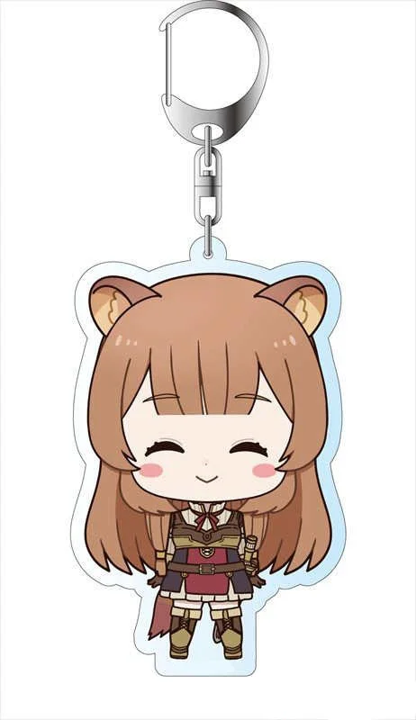 Anime Store Shield or Hero Ren Amaki Raphtalia Deformation Ver Acrylic HD Figure keychain Pendant Decor Fan Charm Gifts About6cm