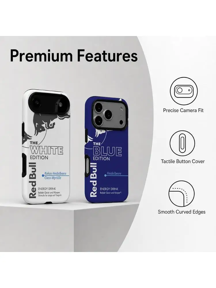 Modne czerwone etui na telefon B-Bulles, etui na iPhone 18 17 16 15 14 13 12 11 Pro Max X XR XSMax Plus, błyszcząca folia, twarde etui. — 2