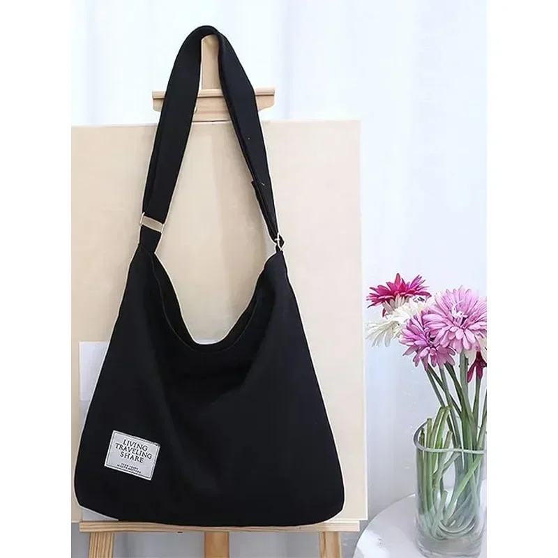 SE20 Women's Retro Large Size Canvas Shoulder Bag Hobo Crossbody Handbag Casual Tote