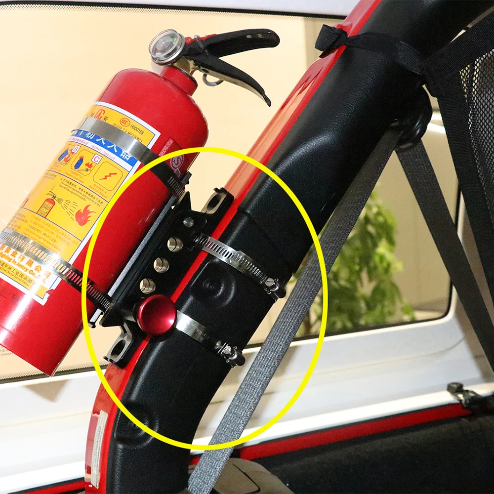 

Автомобильный кронштейн для огнетушителя Lantsun JL1192 для Jeep for wrangler JK & JL, держатель для огнетушителя из алюминиевого сплава
