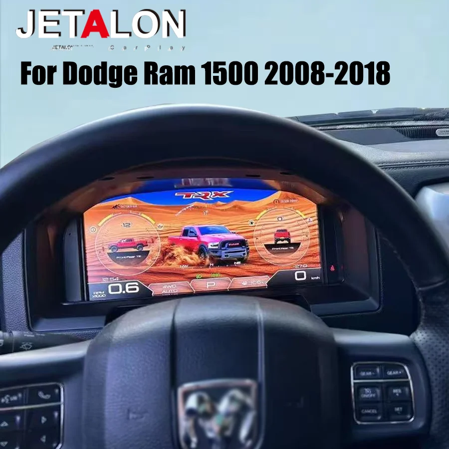 

13,1-дюймовый цифровой приборный щиток для Dodge Ram 1500 2008-2018, ЖК-панель приборов, виртуальная приборная панель M