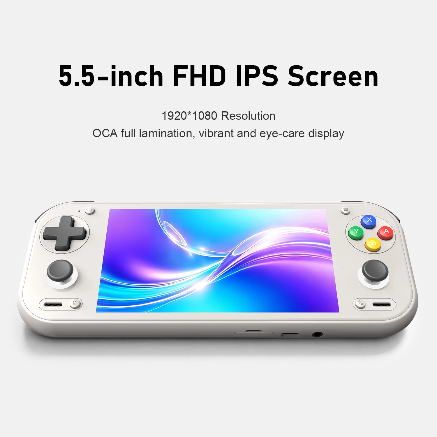 Anbernic RG 55G1 Retro-Handheld-Spielkonsole 5,5" IPS Android 6000mAh 3D Hall-Joystick-Auslöser AI WiFi RG55G1 Videospiel-Player – Detail 3