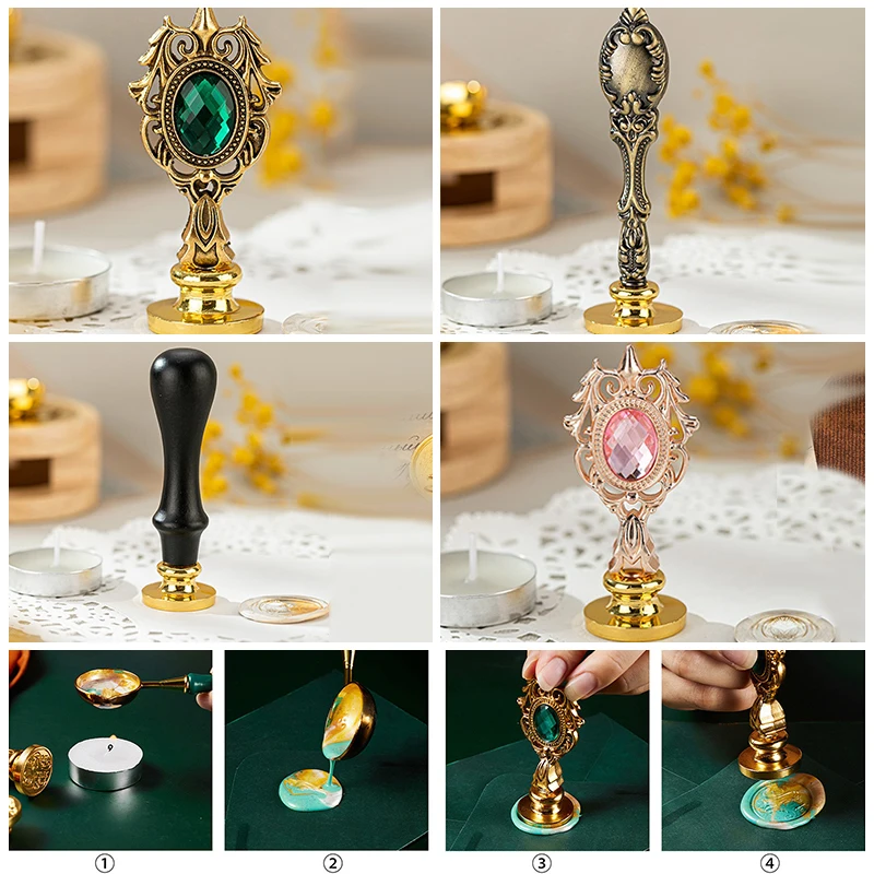 Exquisite Vintage Hand Shank W - Wax Seal Stamp Kit review and price