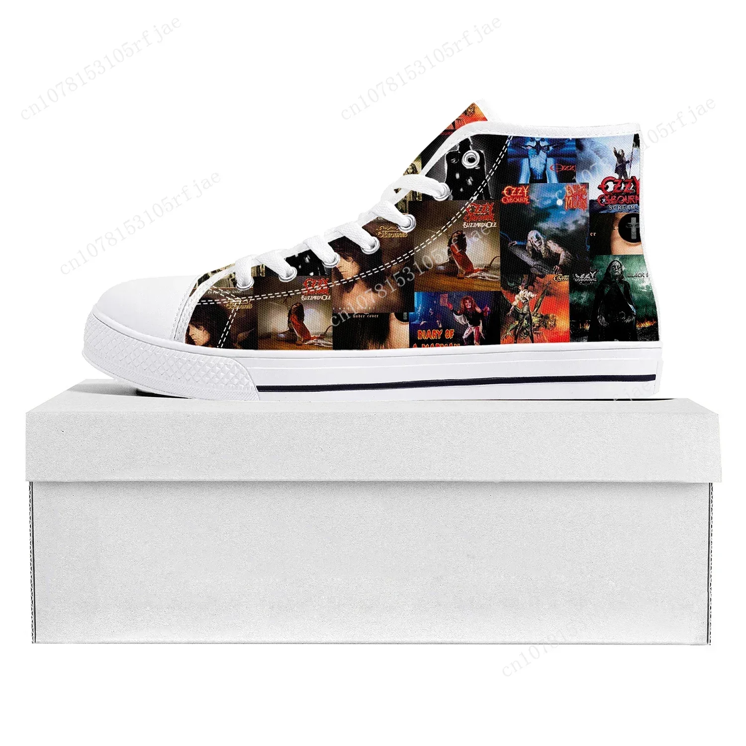 

Ozzy Osbourne Metal Rock Singer Pop High Top High Quality Sneakers Mens Womens Teenager Canvas Sneaker Couple Shoes Custom Shoe