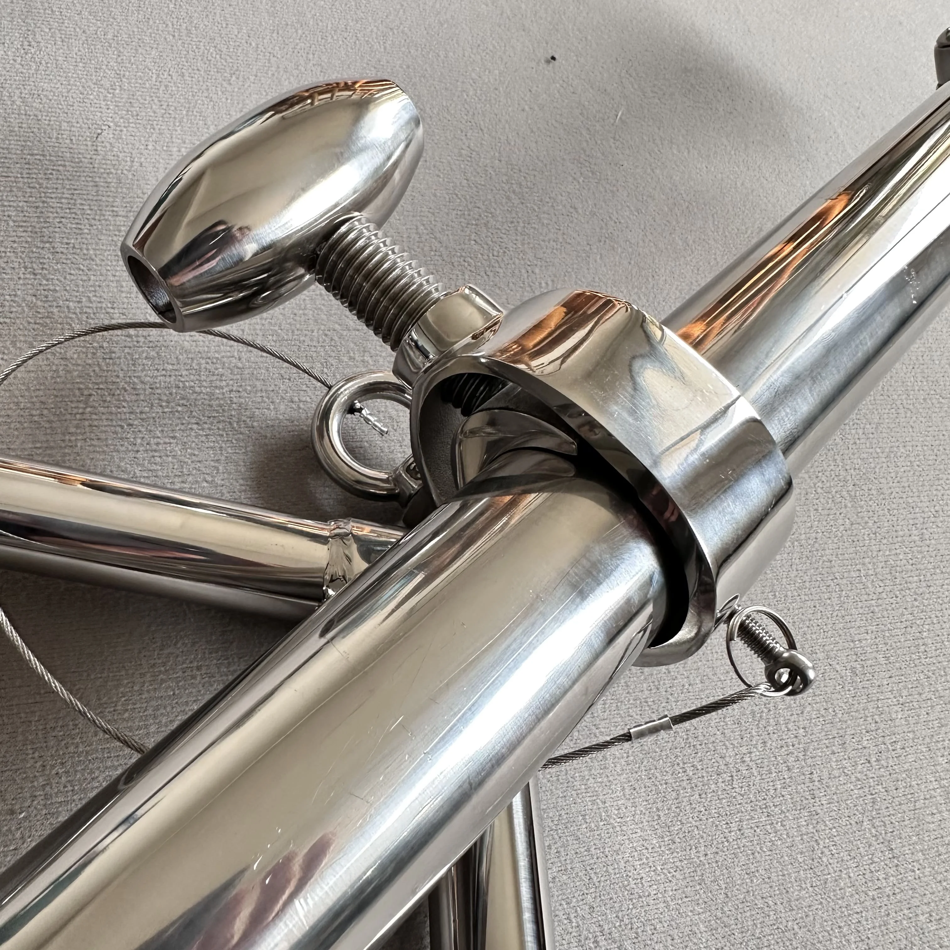 マリンハードウェアアクセサリー ステンレス製調整可能ブラケット 釣り竿ホルダー アウトリガーロッドホルダー