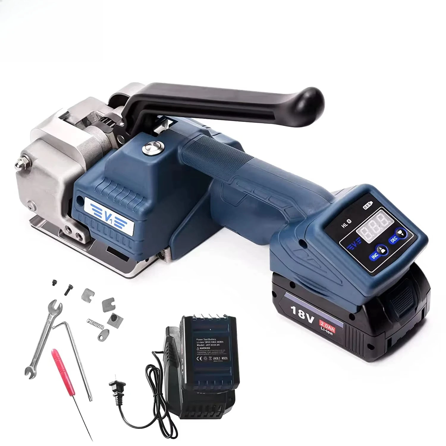 Willie Pak V1‑Max 3500N Cordless Electric Strapping Tool Portable Friction Welding Strapping Machine for PET & PP Straps