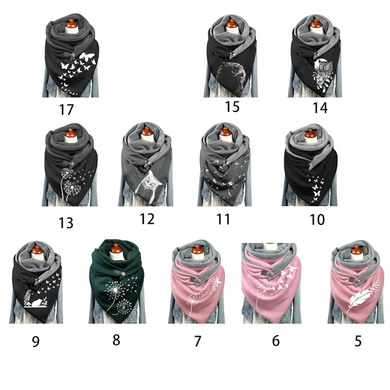 Scarfs For Women Neck Wrap Triangular Scarf Women Autumn And Winter Scarf Elegant Retro Scarf Women Scarf Winter Scarf