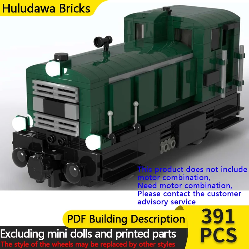 

City Car Model MOC Building Bricks Railway 2062 Diesel Locomotive Modular Technology Children Holiday Gifts Assemble Toys Suit