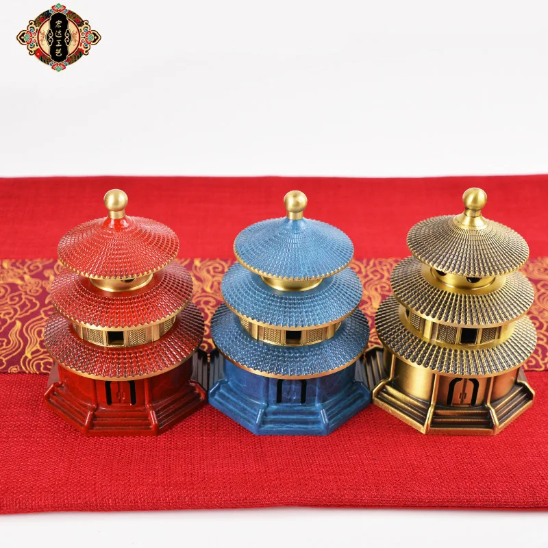 Brass die-cast small incense burner from the Forbidden City Bronze incense burner, a decorative gift item
