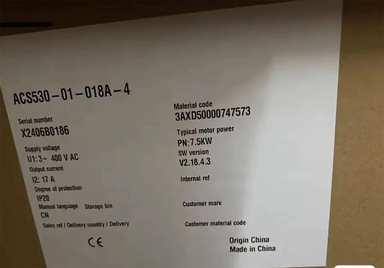 العلامة التجارية الجديدة ACS530-01-018A-4 ACS530-01-026A-4 ضمان لمدة سنة واحدة #1