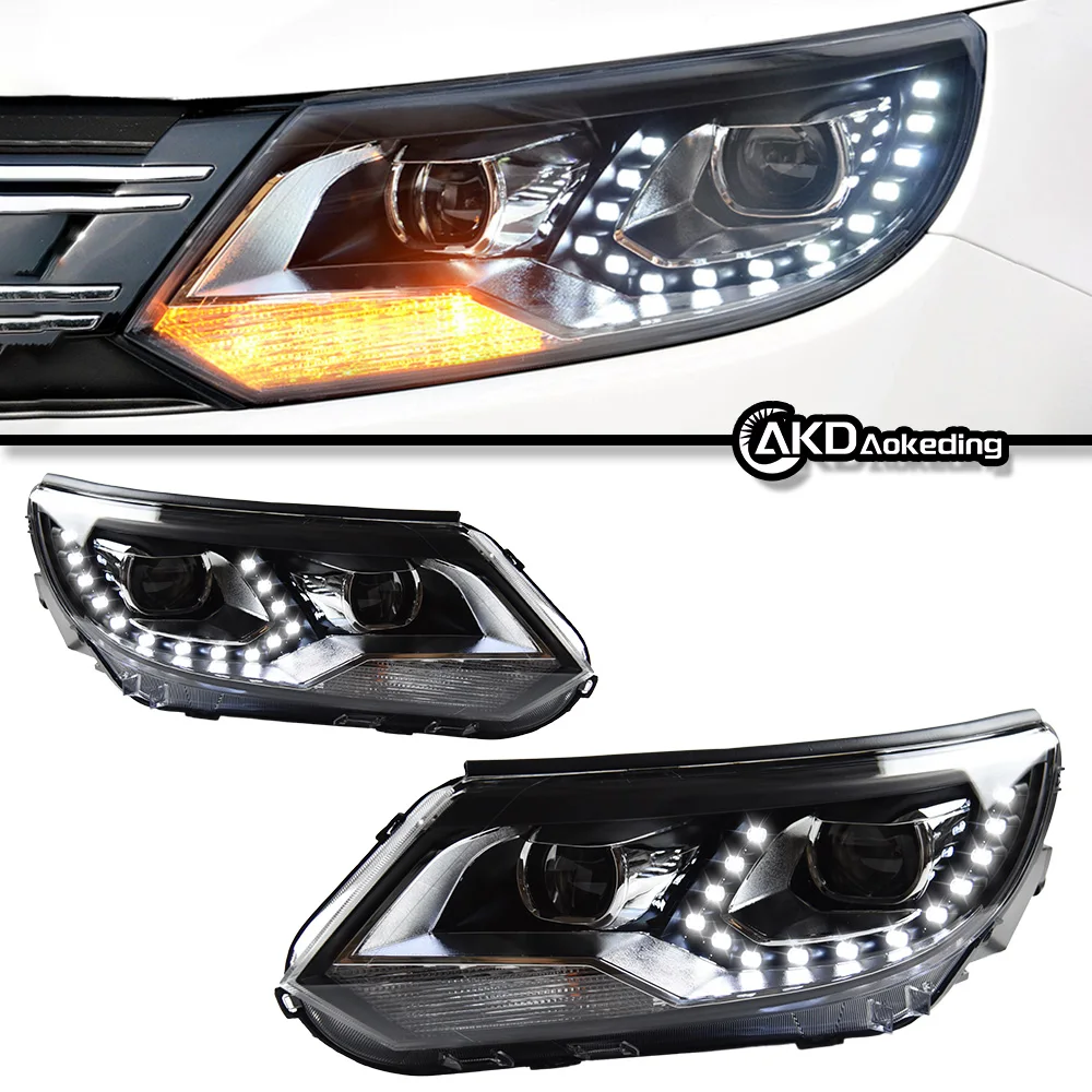 

Headlight For VW Tiguan LED Headlights 2013-2016 Head Lamp Car Styling DRL Signal Projector Lens Automotive Accessories Front