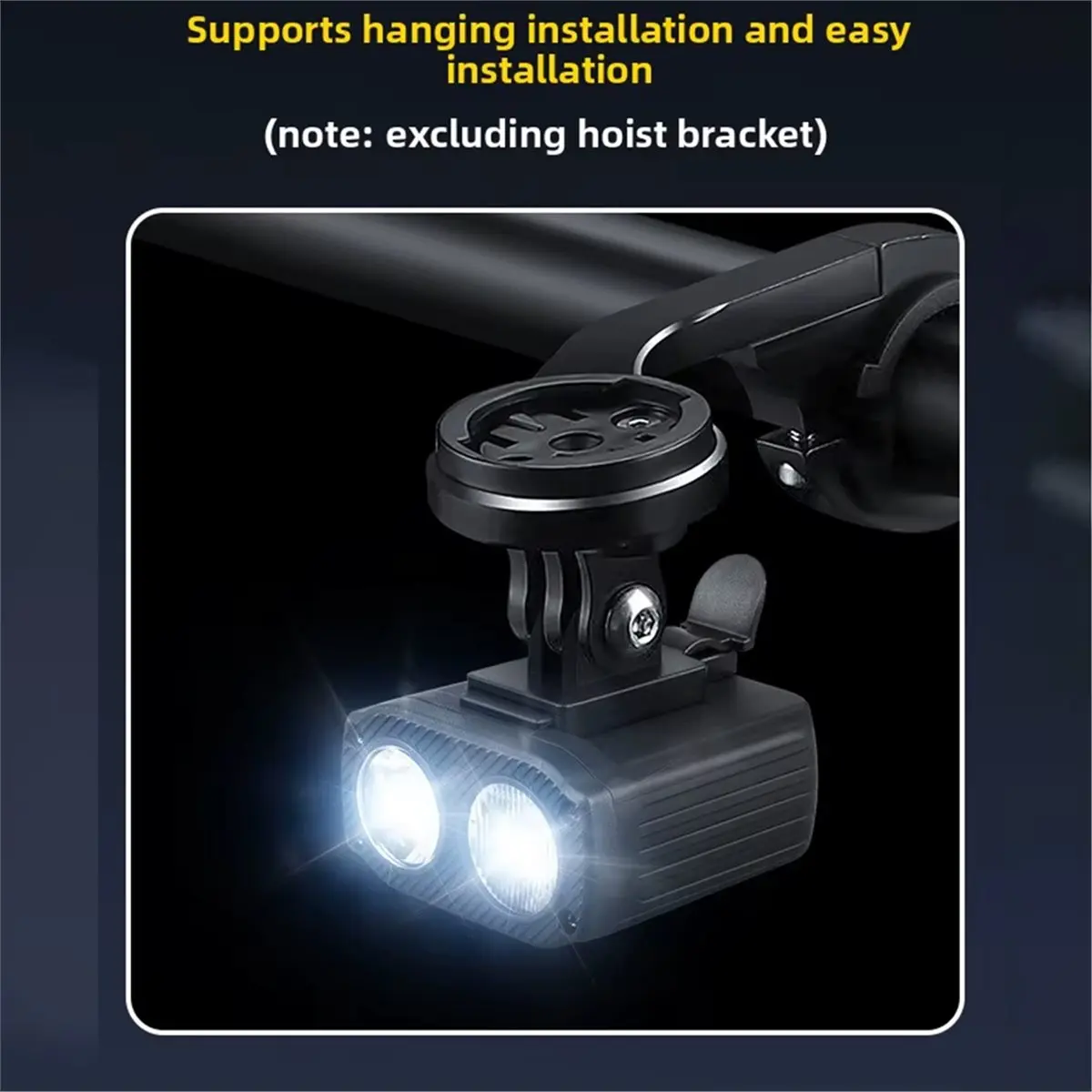 B72ABG Bicycle Lights Night Riding Lights 550 Lumens Road Bike Headlights Outdoor Lighting ABS Waterproof Riding Equipment