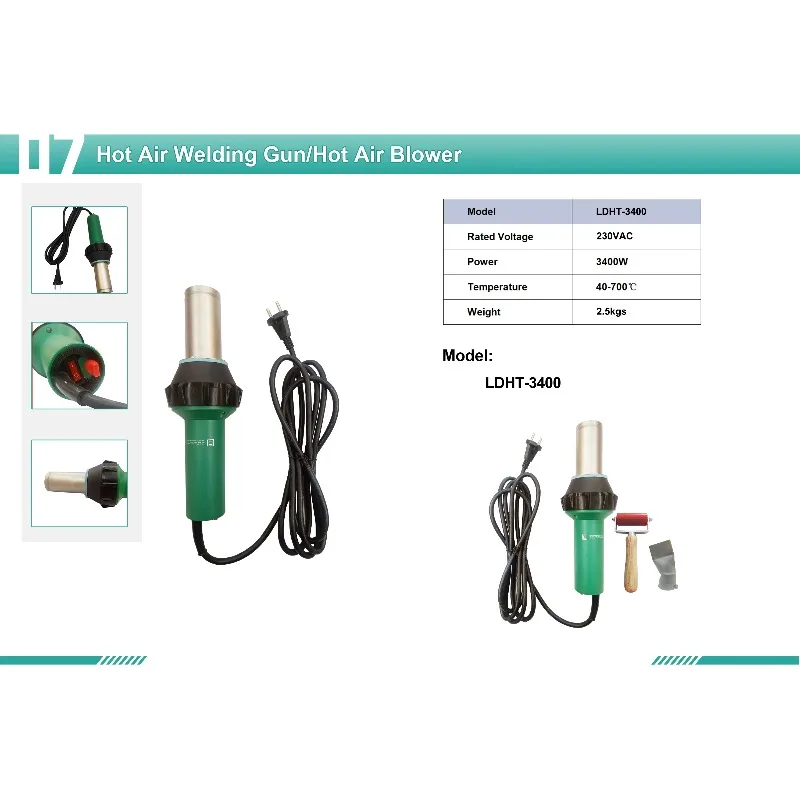 High Power Portable Hot Air Welder Small Hand-held PVC Heat Welding Machine New Condition