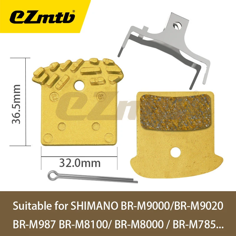 EZMTB Full Metal Bike Brake Pads for SHIMANO BR-M785 M8000 M8100 M987 M9000 M810 M820 M8020 M7120 M8120 M9100 R8170 R7170 R9170