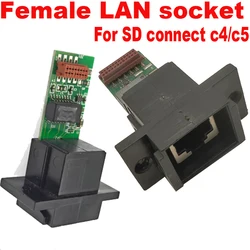Female LAN sockets 8pin interface adapter for MB STAR C4 C5 SD Connect C4 Compact Multiplexer WiFi module repair diagnostic tool