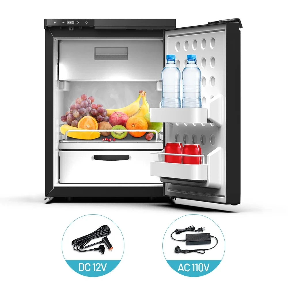 CR50 43.9L Car Fridge  DC 12/24V Mobile Refrigerator for Boat Marine RV caravan Individual Car Fridge DC Compressor Cool Box