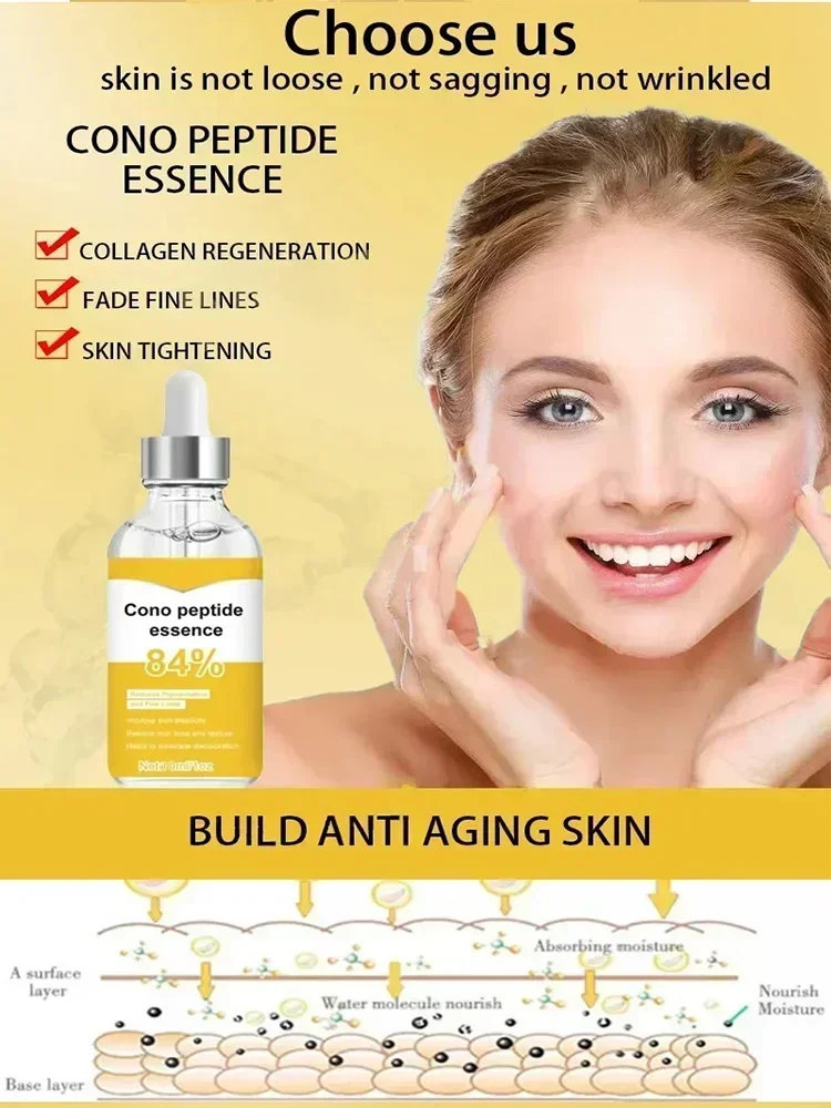 ที่มีประสิทธิภาพ Anti-Ageing และ Anti-Wrinkle Facial Serum ลบริ้วรอยบนใบหน้าริ้วรอยรอบดวงตา Crow's ฟุตคอริ้วรอย