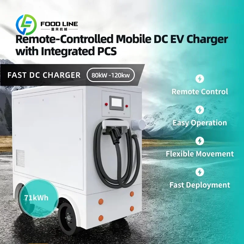 Customized Factory Direct LiFePO4 Remote‑Controlled Mobile DC Fast EV Charging Station Pure Sine Wave Emergency Power Supply