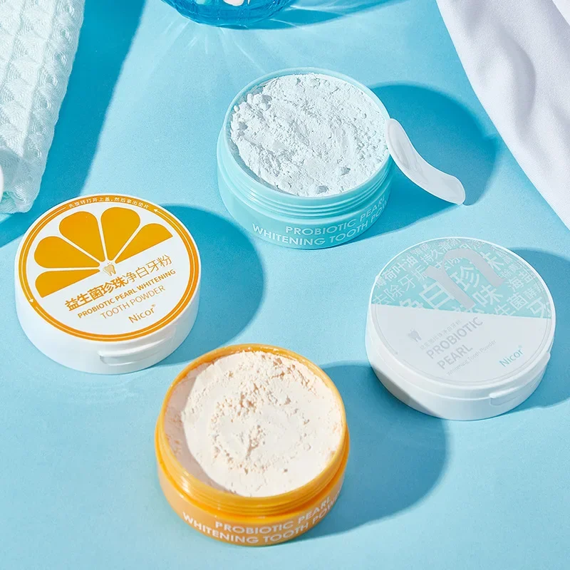 50g Tooth Powder To Prevent Plaque Enzyme Pearls To Remove Tooth Stains Lasting Fresh Breath Teeth Whitening Tooth Powder