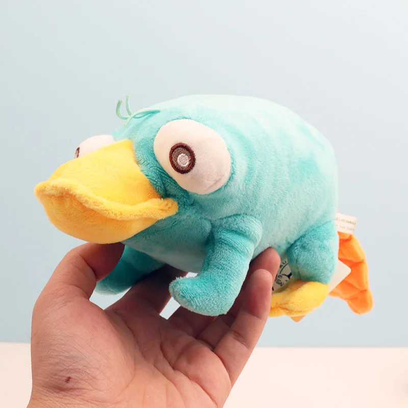 Phineas และ Ferb ของเล่นตุ๊กตา Perry The Platypus ตุ๊กตาสัตว์น่ารักเป็ด Kawaii ตกแต่งห้องผ้าฝ้ายนุ่มตุ๊กตาสําหรับสาวใหม่