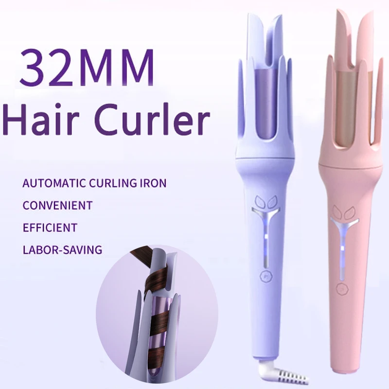 

Automatic Hair Curler 32MM Auto Rotating Ceramic Hair Roller Professional Curling Iron Curling Wand Hair Waver Styling Tools