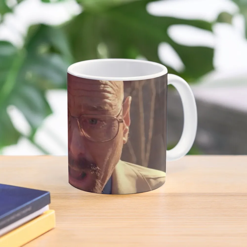 Walter White Meme Classic  Mug Cup Drinkware Simple Gifts Picture Tea Design Printed Coffee Photo Handle Round Image