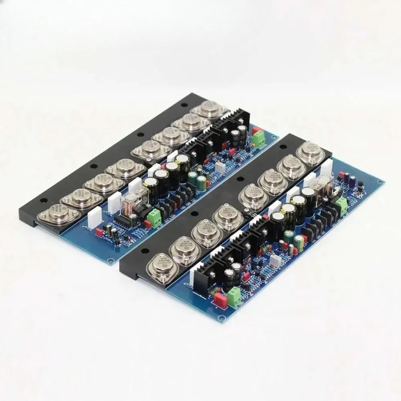 1 Pair KSA100 Power Amplifier Board 100W*2 Gold Sealing Tube High Power HIFI Fever Grade Pure Rear Ddjustable Class A MJ15024G