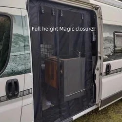 RV Magnetic Screen Sliding Door Fly Screen Mesh Van Fly Net For Mercedes Benz Sprinter & Ford Transit MK8 High Roof Van