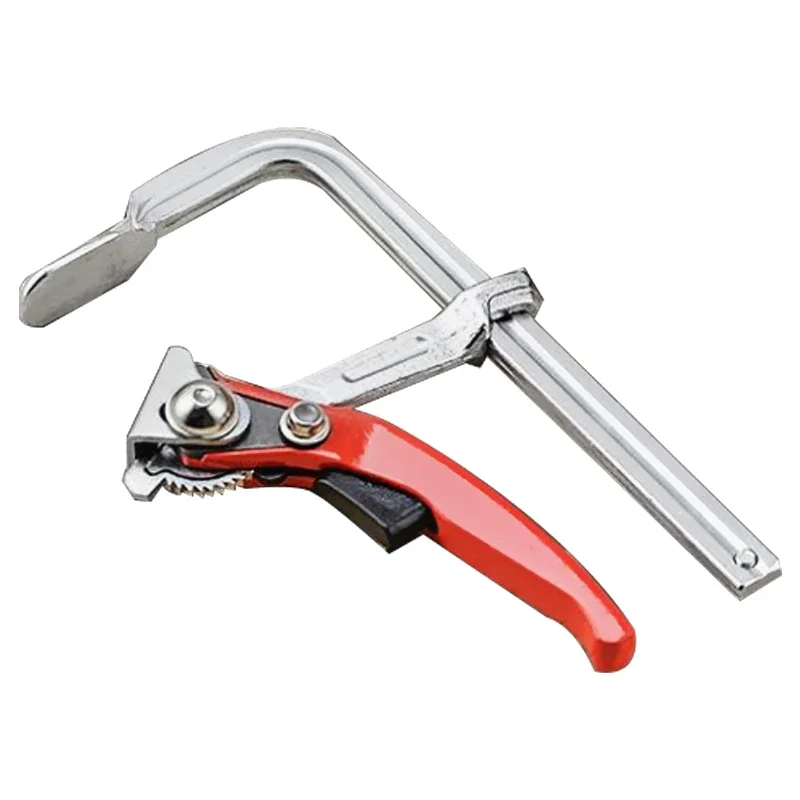 160*80mm Ratchet Adjustable  Fast F Clamp Heavy Duty All-Steel Forged F Clamp Woodworking Clamp Fixed Machine Tool Fixture